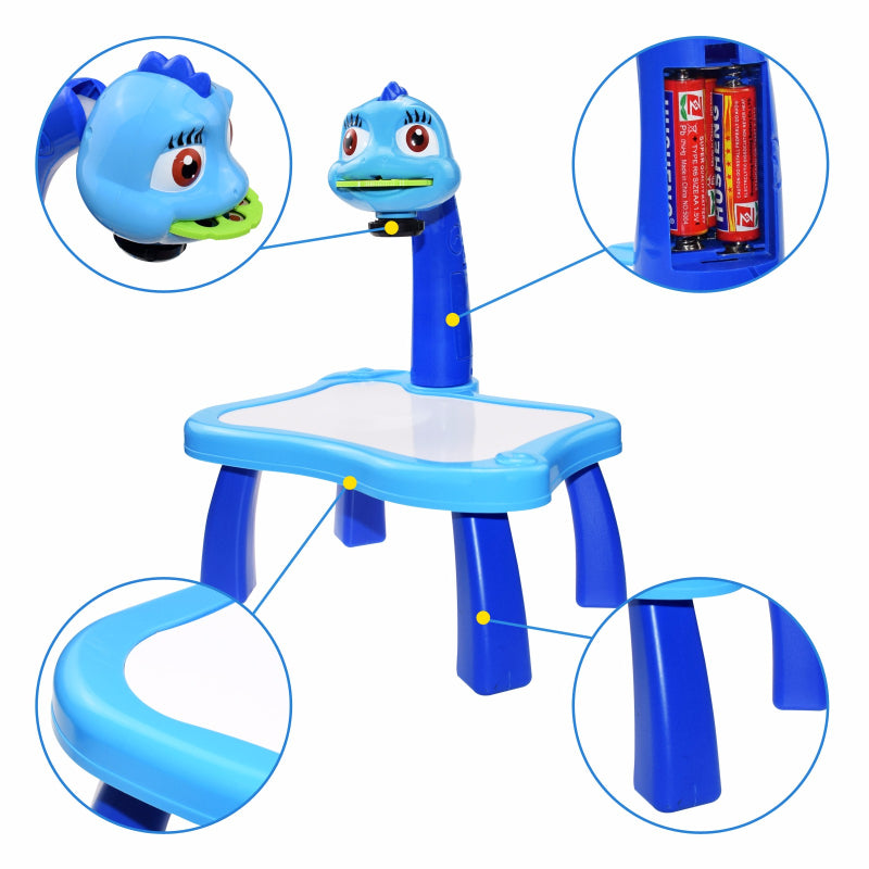 3-In-1 Frozen Creative Projection Drawing Table for Kids - SHOPIZEM