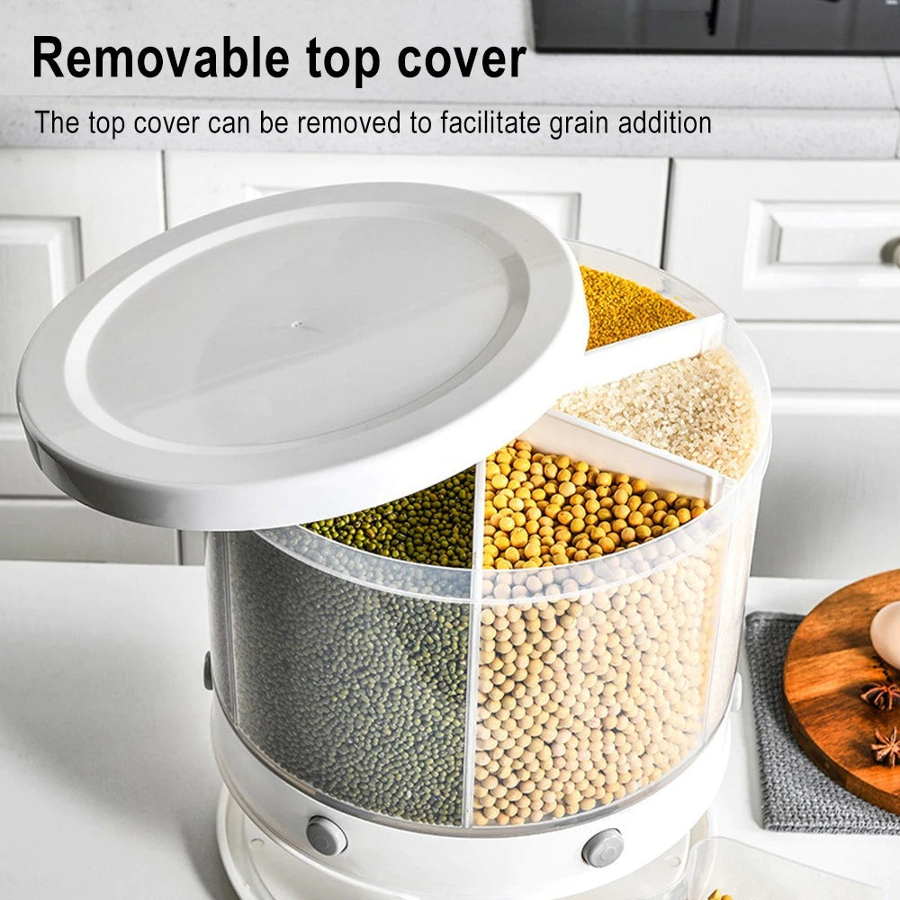 Food Container Organizer With 360 Degree Rotatable Design - SHOPIZEM