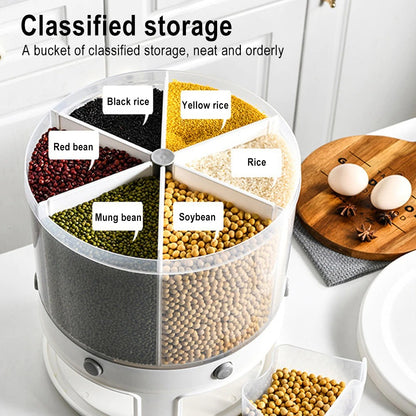 Food Container Organizer With 360 Degree Rotatable Design - SHOPIZEM