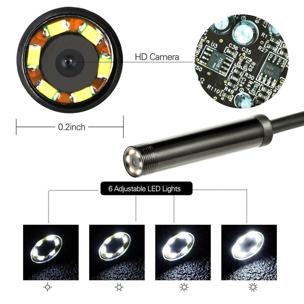 Endoscope Camera with LED - SHOPIZEM