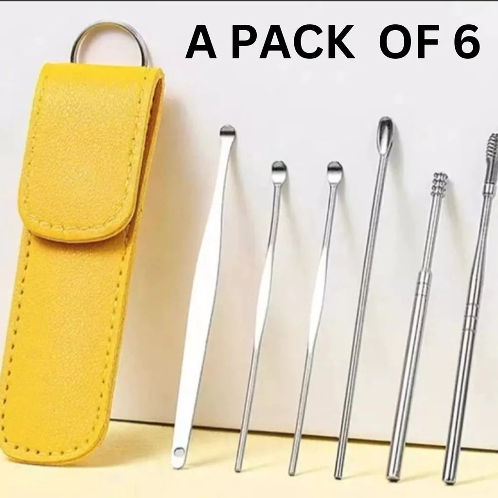 Ear Wax Cleaning Kit, 6 Pcs Ear Pick Tools - SHOPIZEM