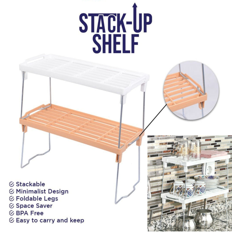 Stack Up Shelf Space Saver Racks