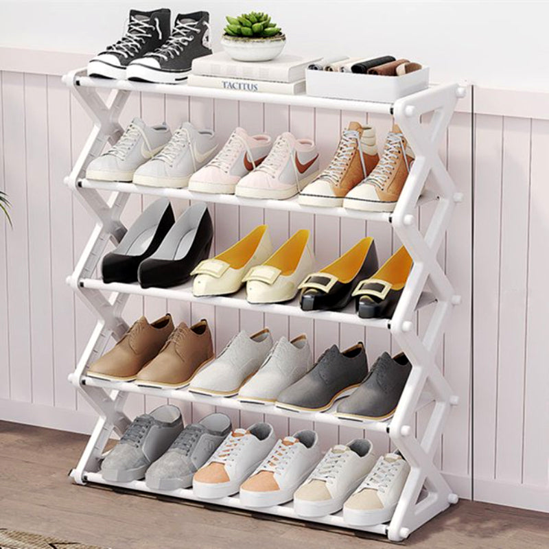 X-Type 5-Layer Foldable Fashion Shoe Organizer Stand - SHOPIZEM