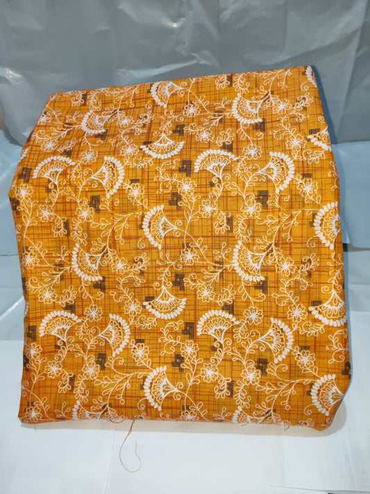 Bright Mustard Printed 2-Piece Women’s Dress - SHOPIZEM