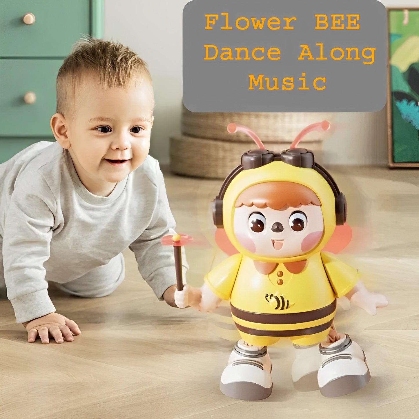 Musical Educational Dancing Bee Toy - SHOPIZEM