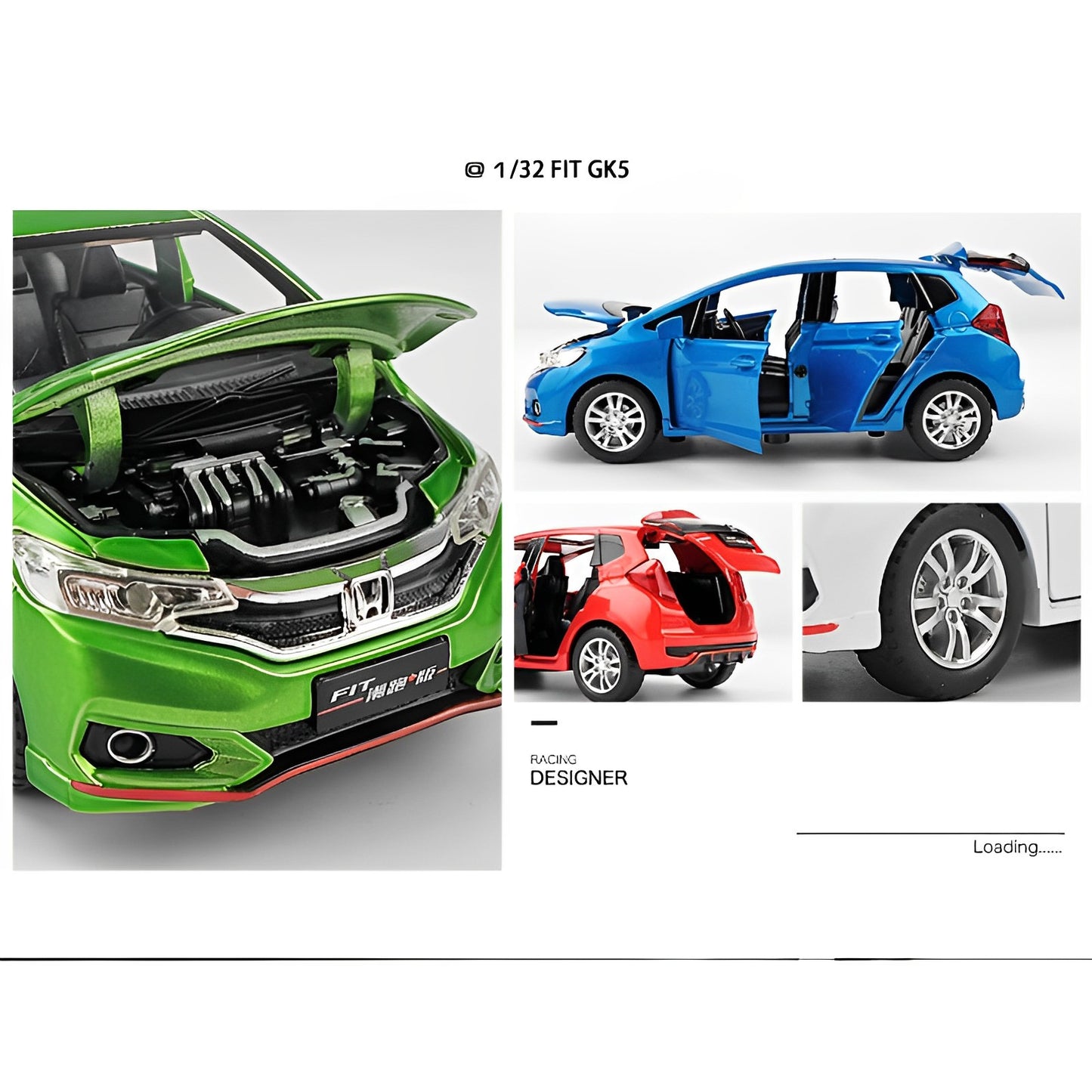 Honda Fit GK Alloy Car Toy - SHOPIZEM