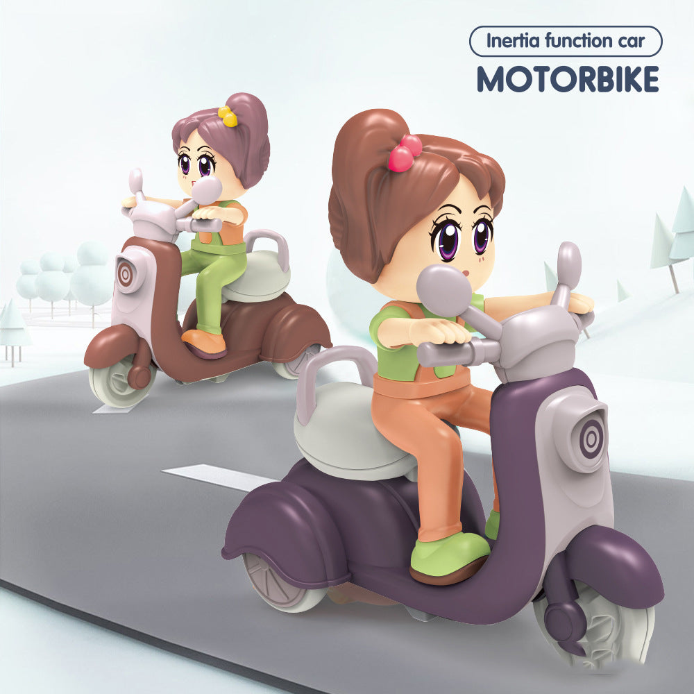 Mini Cartoon Motorbike Toy - SHOPIZEM