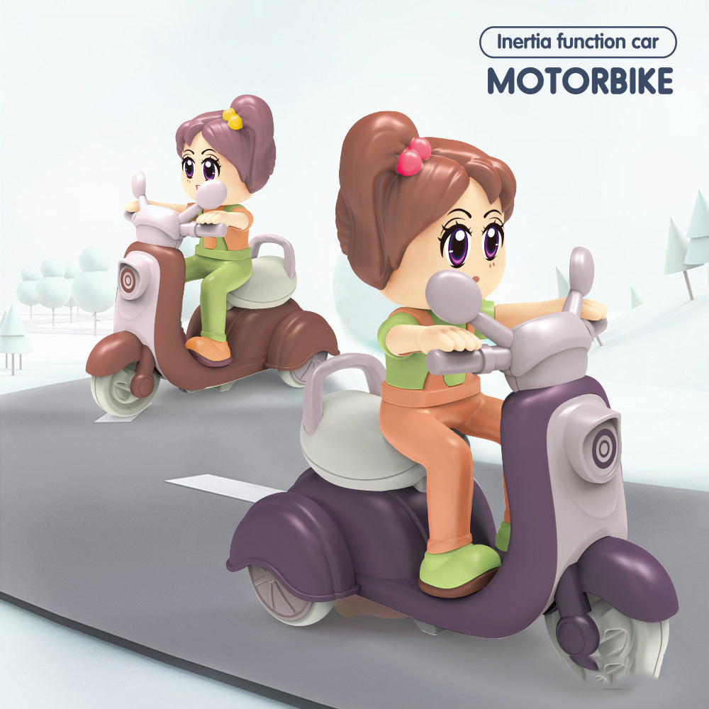 Mini Cartoon Motorbike Toy