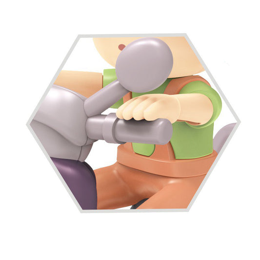 Mini Cartoon Motorbike Toy - SHOPIZEM