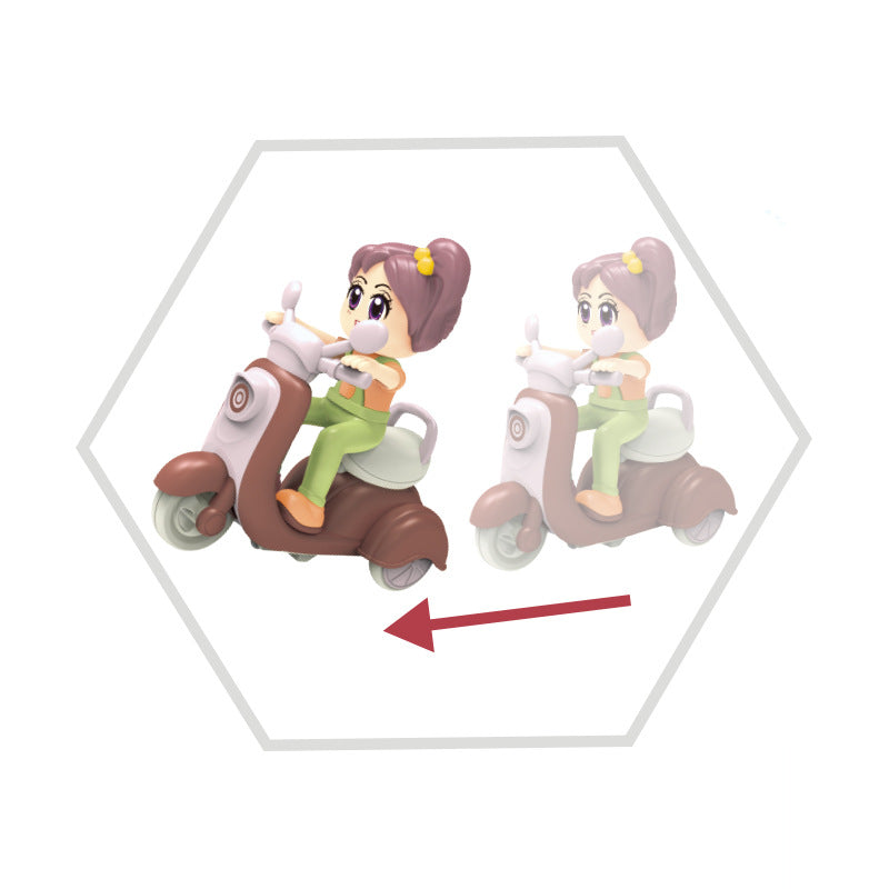 Mini Cartoon Motorbike Toy - SHOPIZEM