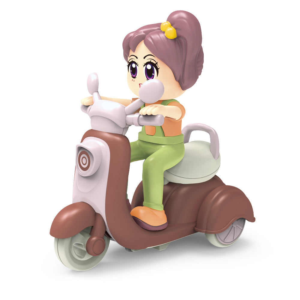 Mini Cartoon Motorbike Toy