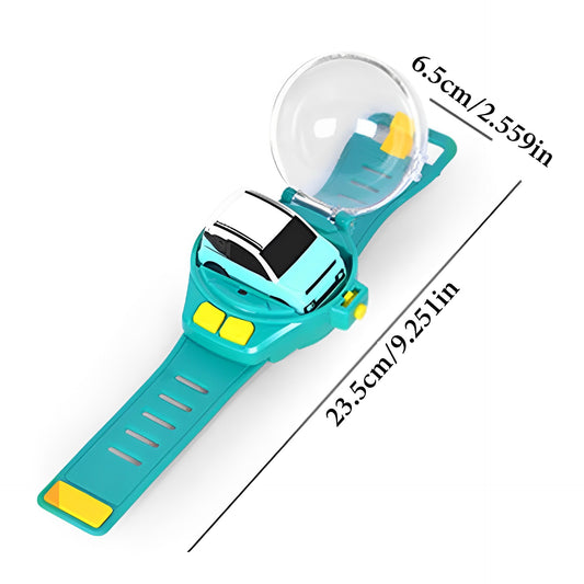 Remote Controlled Wristwatch Car Toy - Mini 2.4g Rechargeable Fun for Kids - SHOPIZEM