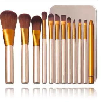 Professional Cosmetic Brush Set - 12 Piece Complete Makeup Brush Kit - SHOPIZEM
