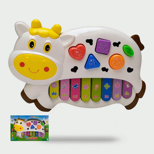 Musical Cow Piano Toy - SHOPIZEM