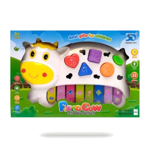 Musical Cow Piano Toy - SHOPIZEM