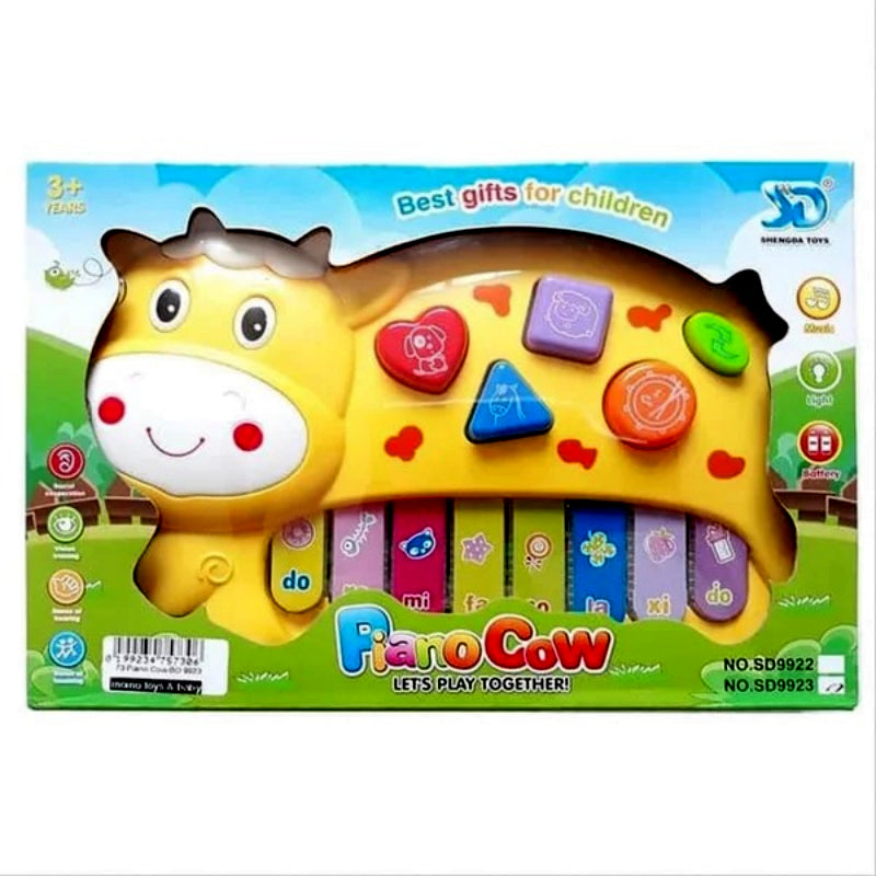 Musical Cow Piano Toy - SHOPIZEM
