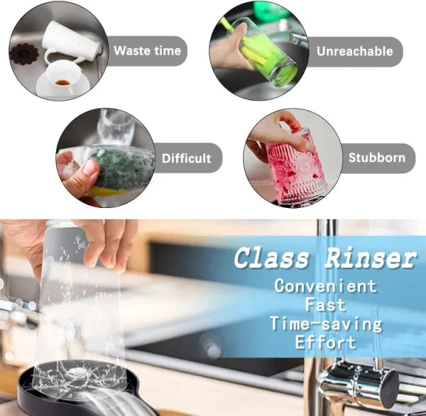Pressure Faucet Glass Rinser - SHOPIZEM