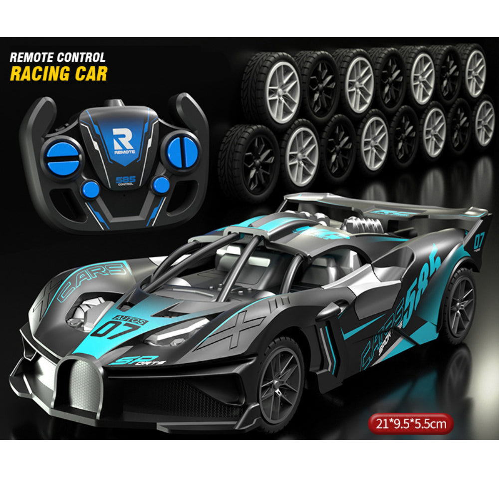 High Speed Rechargeable 1:20 Scale RC Drift Racing Sports Car 4 Channel Turbo Remote Control - SHOPIZEM