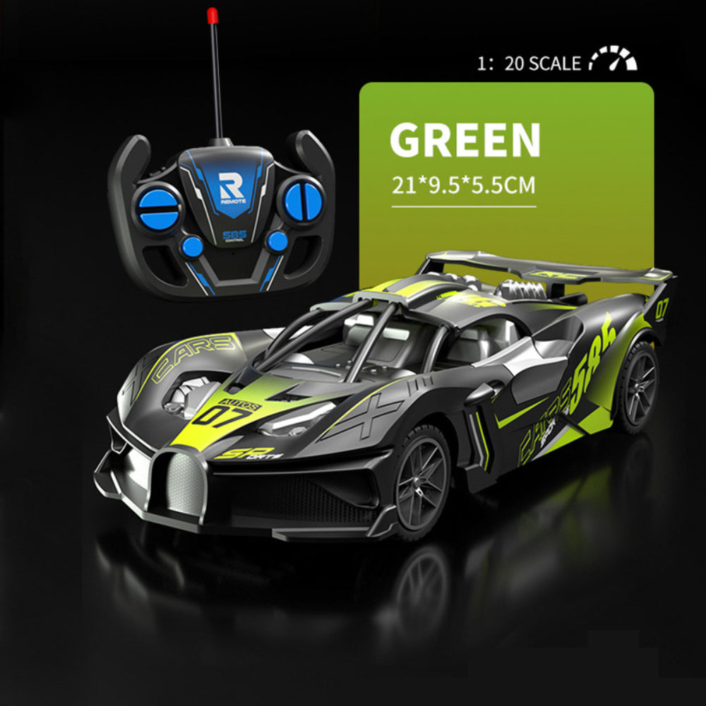 High Speed Rechargeable 1:20 Scale RC Drift Racing Sports Car 4 Channel Turbo Remote Control - SHOPIZEM