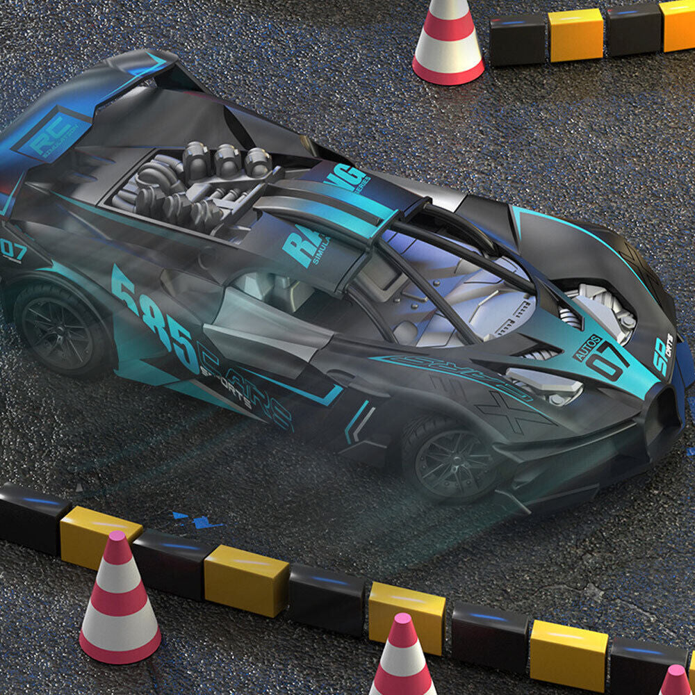 High Speed Rechargeable 1:20 Scale RC Drift Racing Sports Car 4 Channel Turbo Remote Control - SHOPIZEM