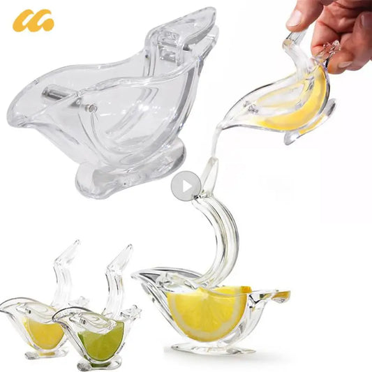 Bird Shaped Acrylic Lemon Squeezer with Stainless Steel Blade - SHOPIZEM