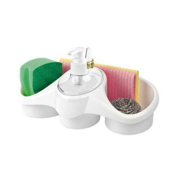 Soap Dispenser And Sponge Holder Kitchen Kit