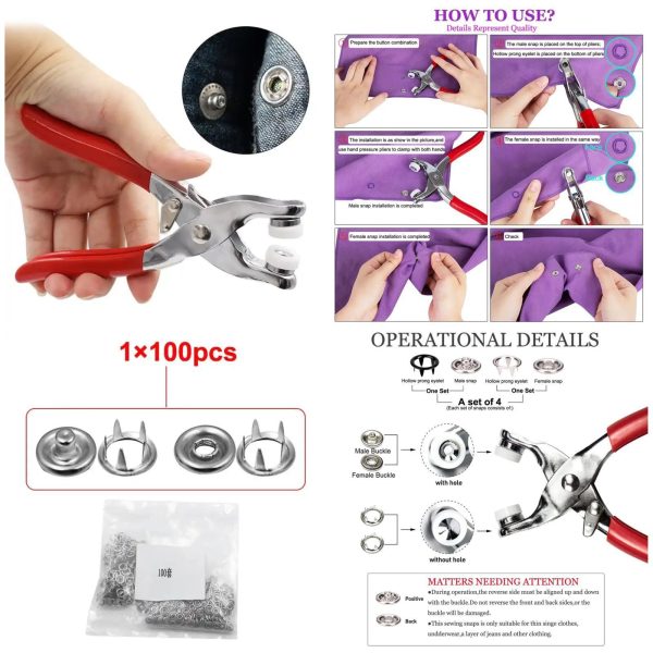 Tich Button Machine Plier - SHOPIZEM