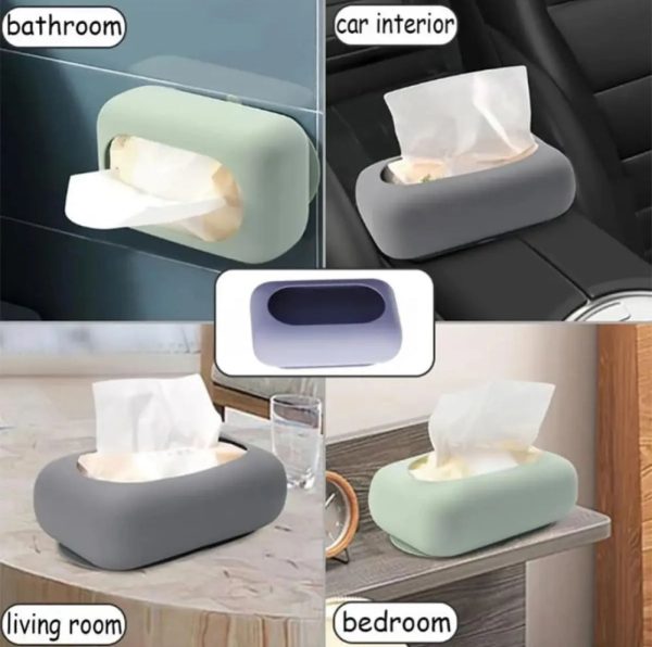 Tissue Box with Suction Cup