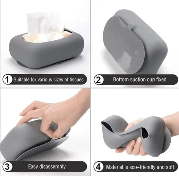 Tissue Box with Suction Cup
