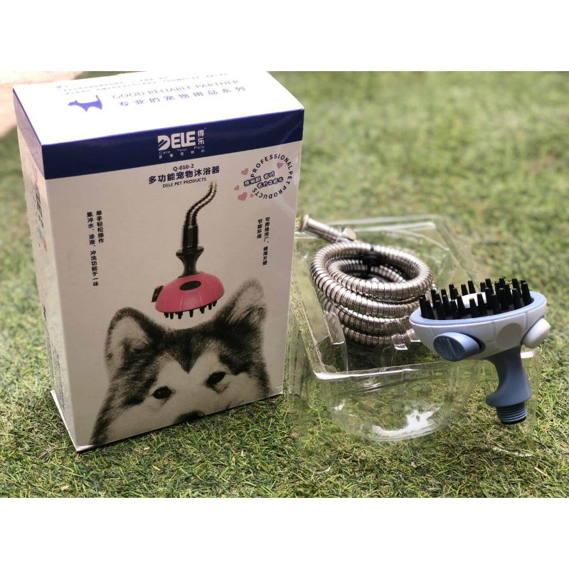 Pet Grooming Shower With Brush Easy - SHOPIZEM