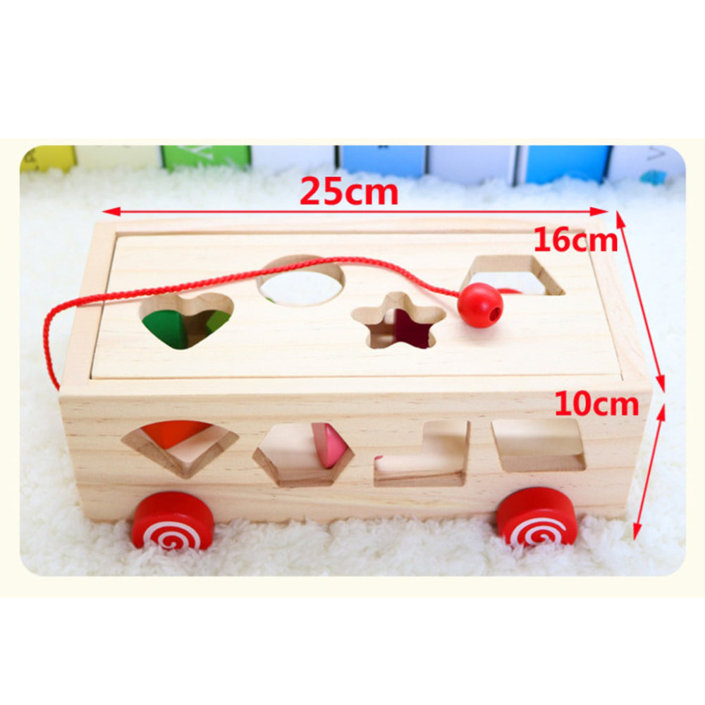 Wooden Shape Sorter Car Toy - SHOPIZEM