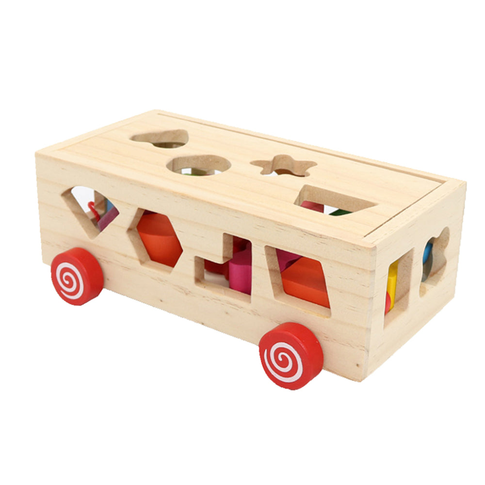 Wooden Shape Sorter Car Toy - SHOPIZEM