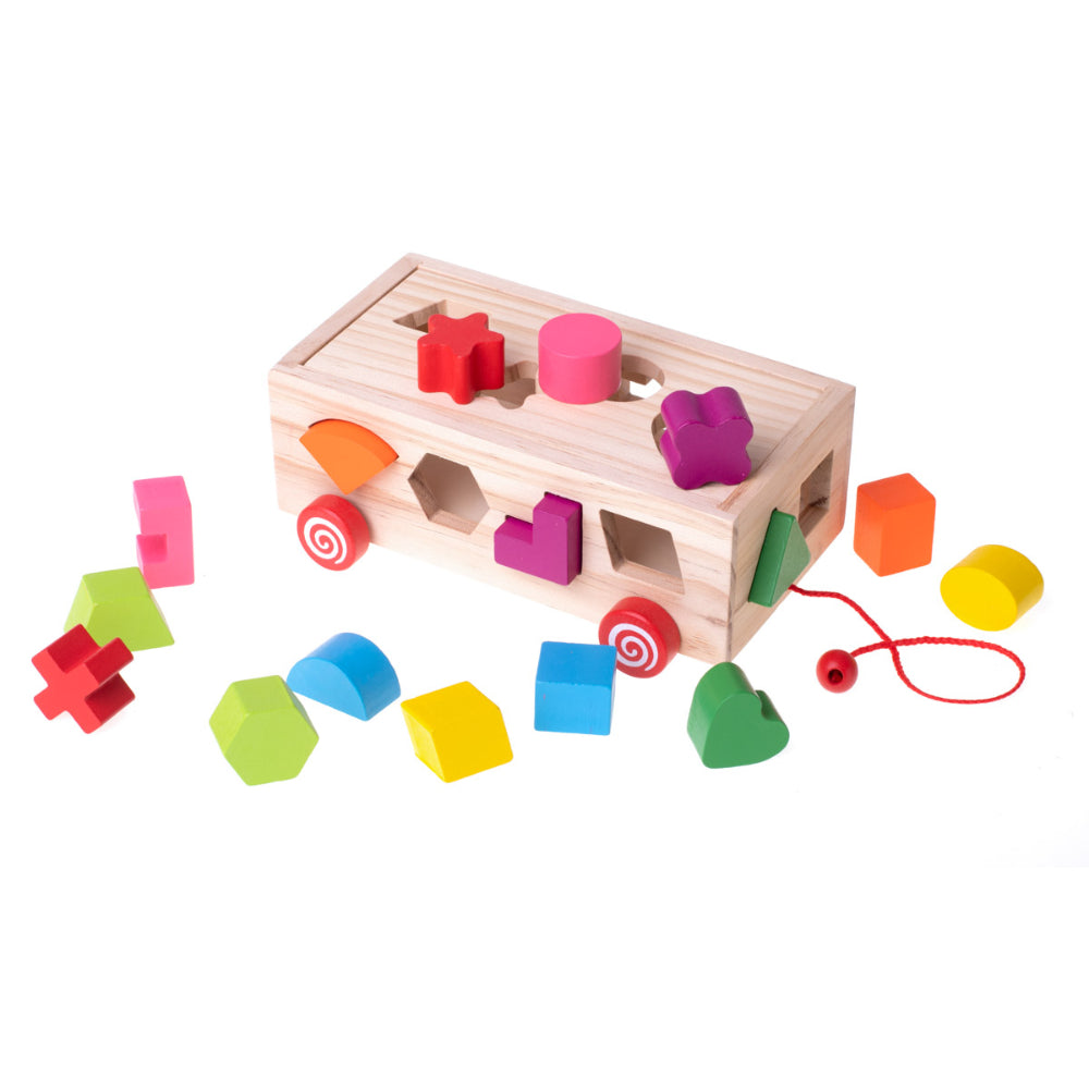Wooden Shape Sorter Car Toy - SHOPIZEM