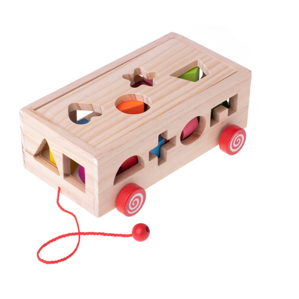 Wooden Shape Sorter Car Toy - SHOPIZEM