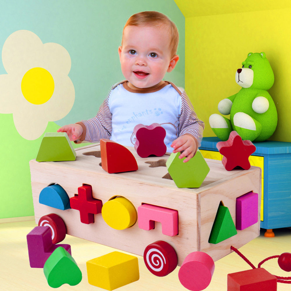 Wooden Shape Sorter Car Toy - SHOPIZEM