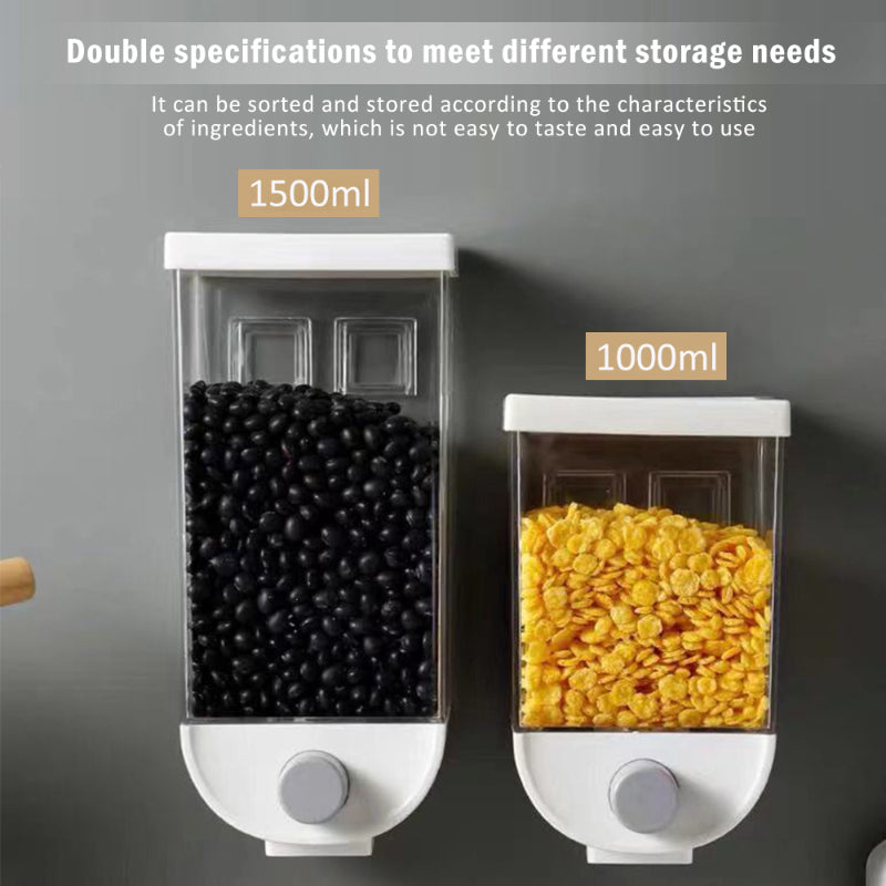 Space-Saving Wall Mounted Grain Dispenser - SHOPIZEM
