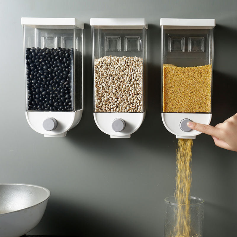Space-Saving Wall Mounted Grain Dispenser