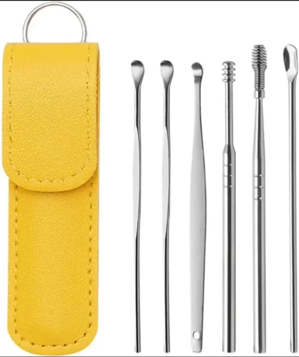 Ear Wax Cleaning Kit, 6 Pcs Ear Pick Tools - SHOPIZEM