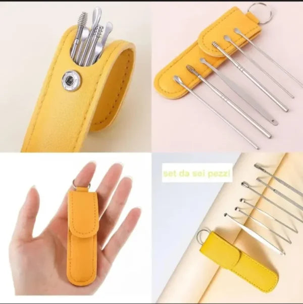 Ear Wax Cleaning Kit, 6 Pcs Ear Pick Tools - SHOPIZEM