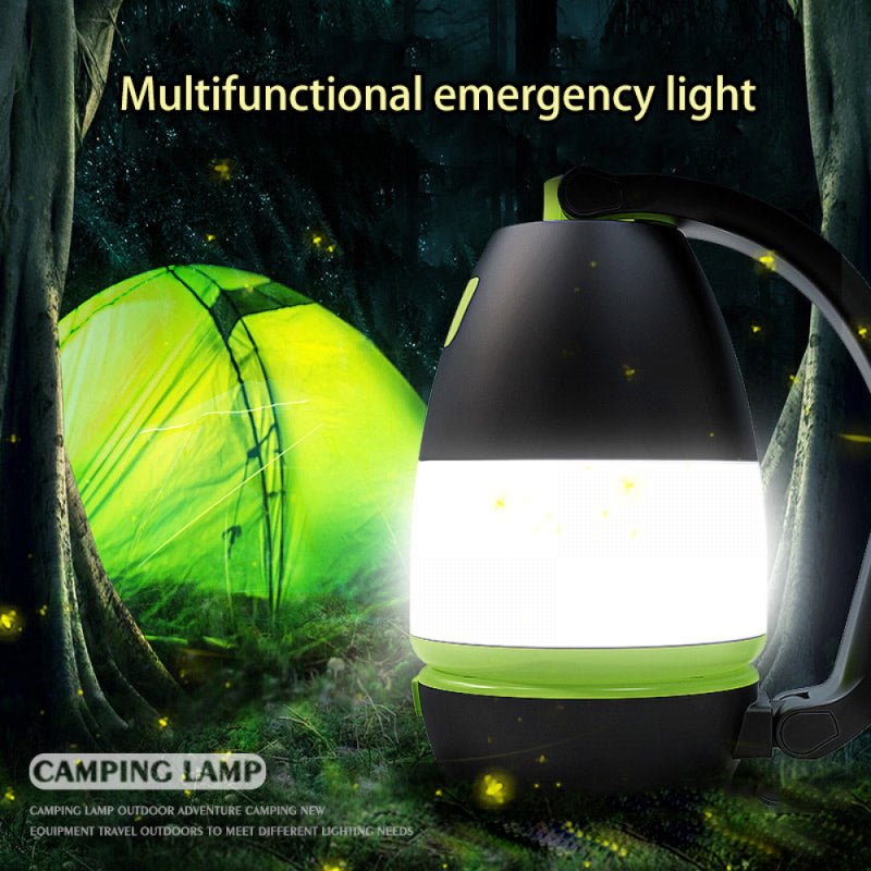 Versatile Rechargeable Camping Lantern with Flashlight and Power Bank - SHOPIZEM
