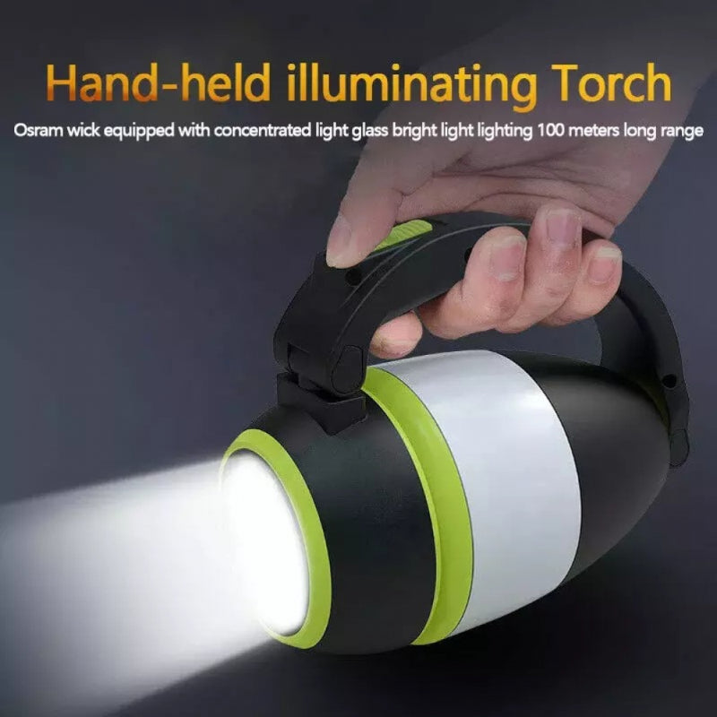Versatile Rechargeable Camping Lantern with Flashlight and Power Bank - SHOPIZEM