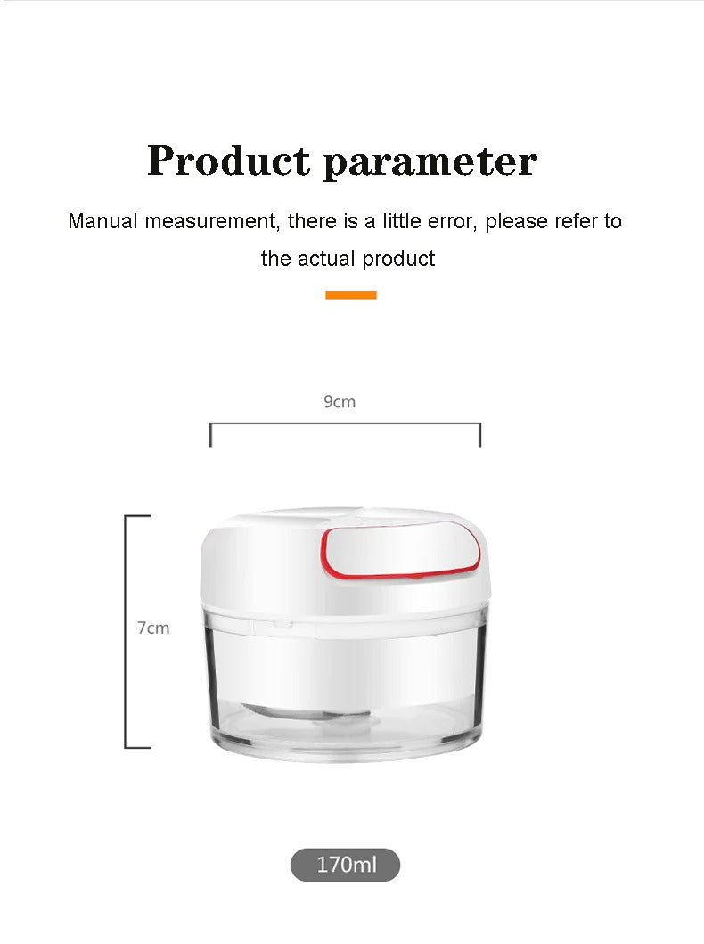 Mini Food Garlic Vegetable Grinder - SHOPIZEM