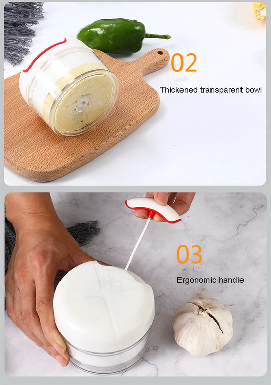 Mini Food Garlic Vegetable Grinder - SHOPIZEM