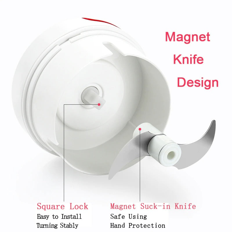 Mini Food Garlic Vegetable Grinder - SHOPIZEM