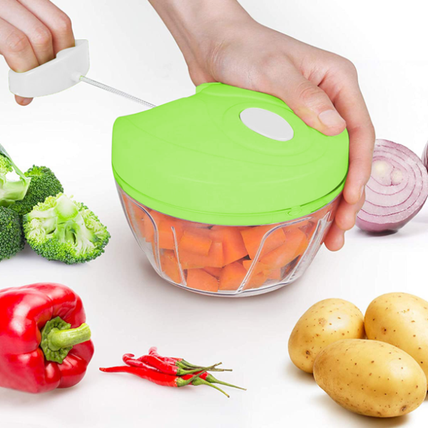 Manual Food Chopper For Vegetable Fruits - SHOPIZEM