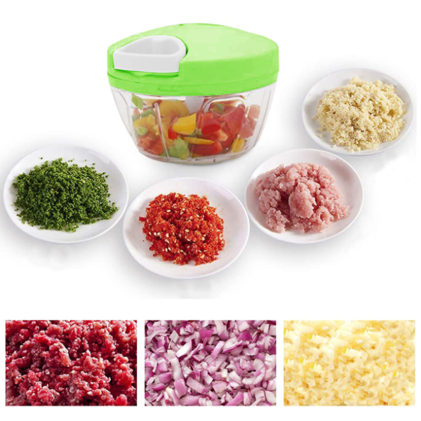 Manual Food Chopper For Vegetable Fruits - SHOPIZEM