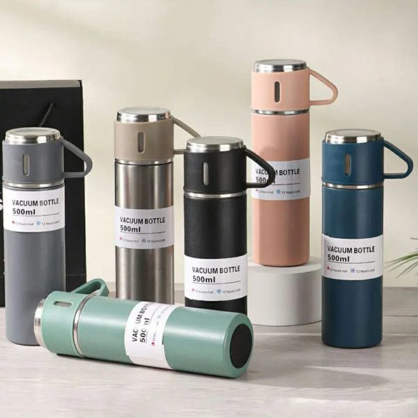 Vacuum Flask set with 2 Cups - SHOPIZEM