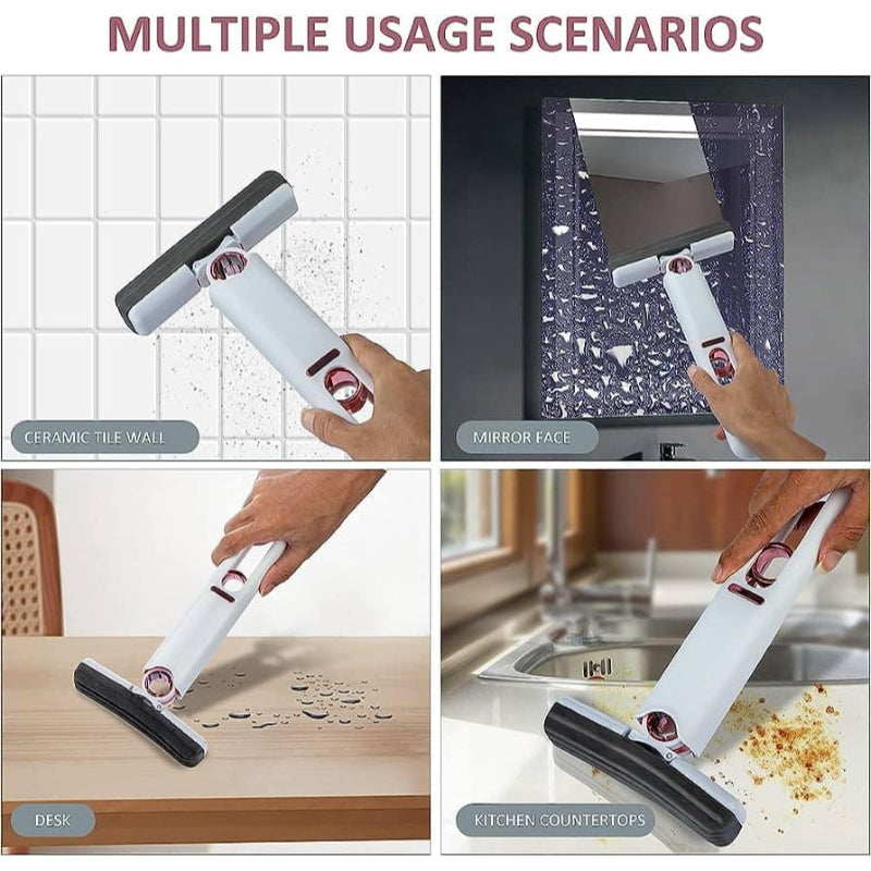 Compact and Portable Self-Squeezing Sponge Mop for Easy and Efficient Cleaning - SHOPIZEM