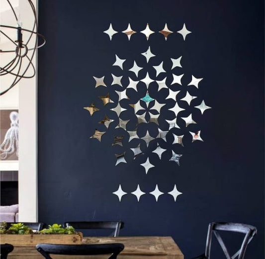 50pcs Acrylic Mirror Star