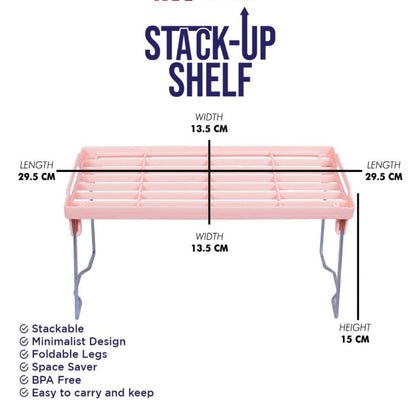 3-Tiered Foldable Shelf Set for Kitchen Space Saving - SHOPIZEM